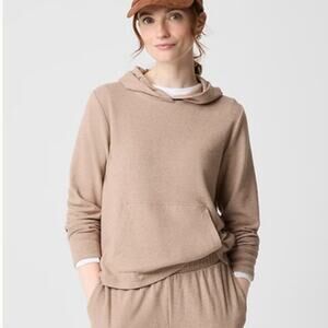 J.Crew Tan Cloudspun Yarn Knit Hoodie size Large NEW